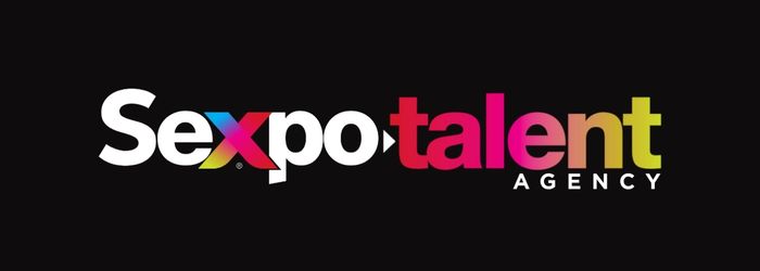 Sexpo Talent Agency logo on black